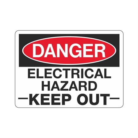 Danger Electrical Hazard Keep Out Sign